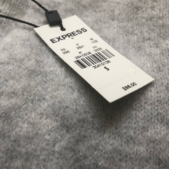 Express Grey Marbled Sweater - Oversized, Cozy & Soft - Picture 4 of 4